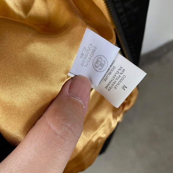 Stussy black and gold satin bomber world tour 35 embroidered tiger men's M - Picture 8 of 9